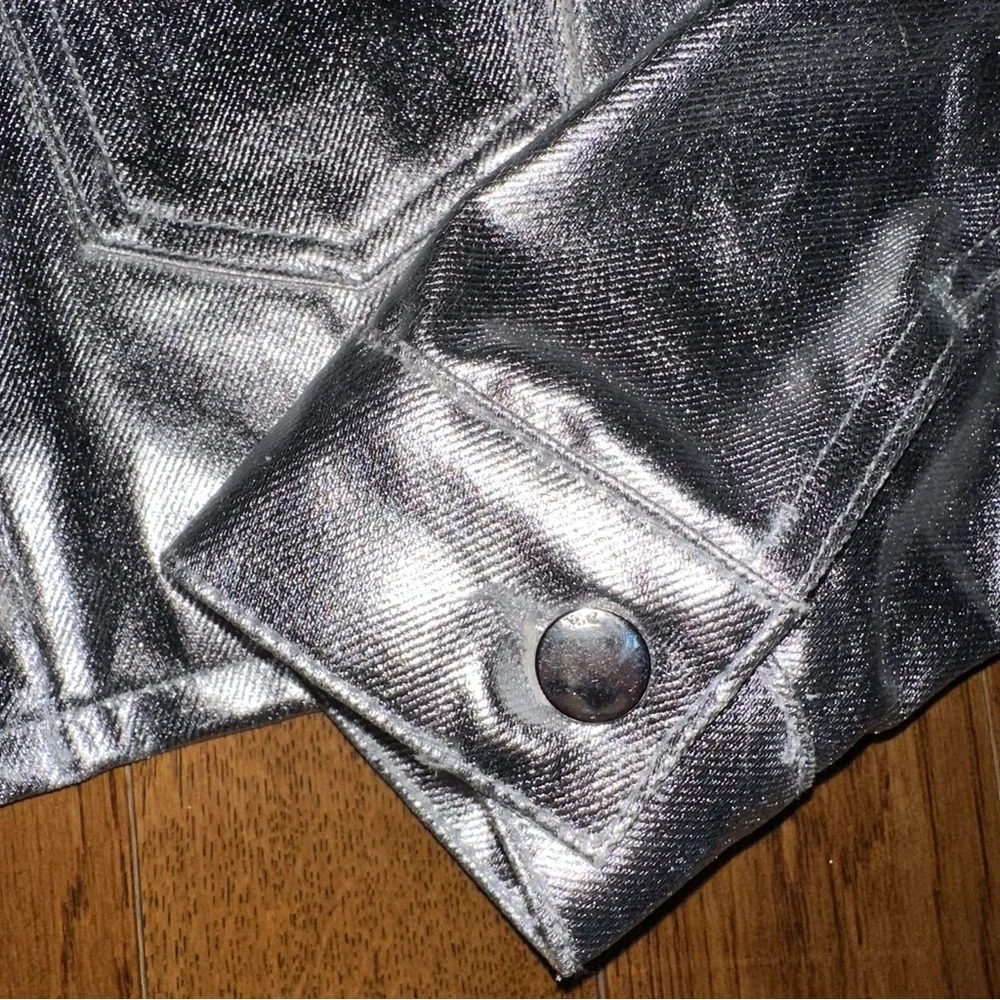 Metallic cropped jacket - Picture 3 of 6